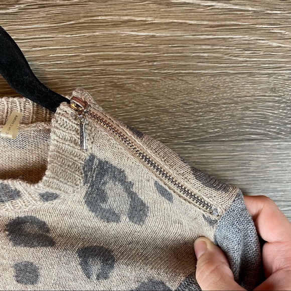 Rebecca Taylor Blocked Leopard print sweater aso Serena Van Der Woodsen Alt - Picture 5 of 7